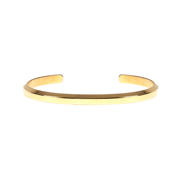 Hermoso y elegante brazalete, cuff, dorado JOLIE de la marca Española de accesorios MELONA 