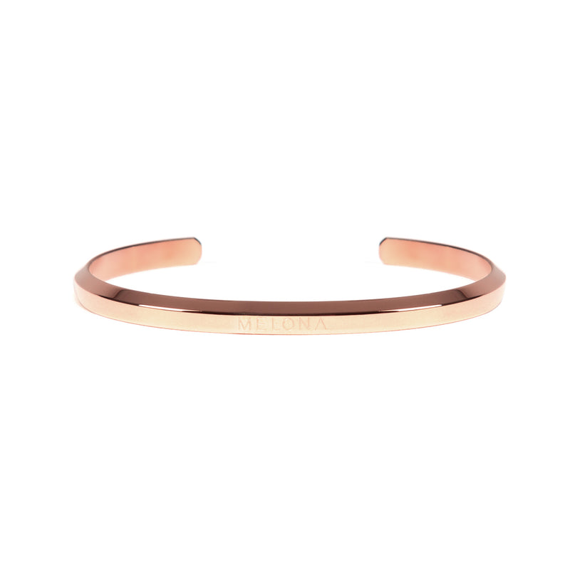 Hermoso y elegante brazalete, cuff, oro rosa JOLIE de la marca Española de accesorios MELONA